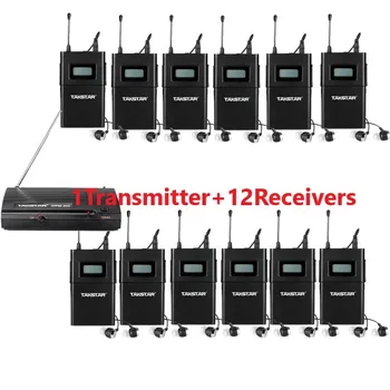 

Takstar wpm-200/WPM200 Wireless Monitor System UHF In-Ear Stereo Wireless Headset Stage monitors 1 Transmitter+12 Receivers