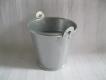 

20PCS/LOT D5.5xH5CM Metal Buckets Wedding Buckets Small Pails for Wedding/white/silvery/clear SF-016