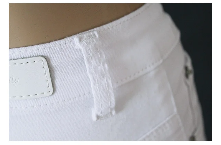 Office Lady High Waist White Jeans Women Top Quality Cotton Slim Elasticity Skinny Denim Leisure Simple Push Up Pantalon Femme cargo pants