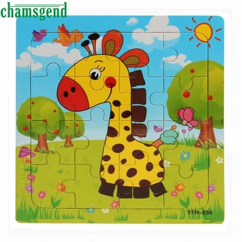 

2019 New Arrival Cute Giraffe Wooden Puzzle Educational Developmental Baby Kids Training Toy Christmas Gift