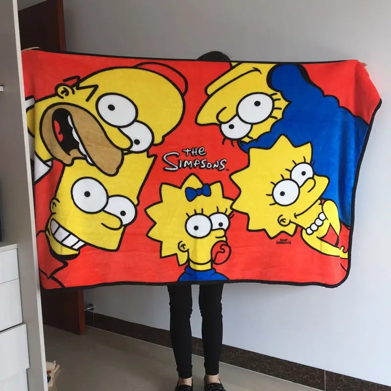 IVYYE The Simpsonss аниме, плюшевая одежда аксессуары плюшевая кукла, мягкие игрушки из мультфильма, одеяло, кровать, плед, Новинка - Цвет: As Picture