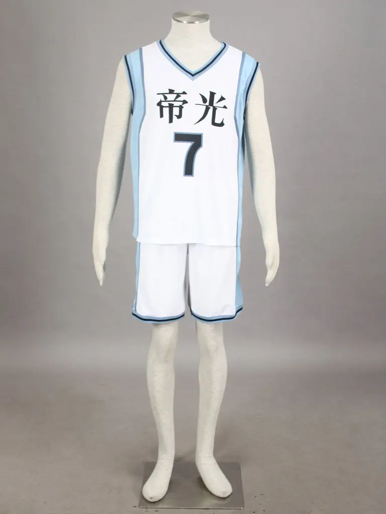 Баскетбольная майка Kuroko no basuke Cosplay Kiseki Sedai Teiko #7 Midorima Shintaro любой размер |