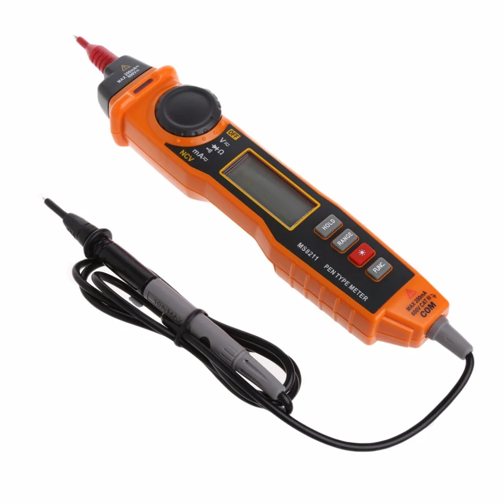 

Digital Multimeter MS8211 With Probe ACV/DCV Electric Handheld Tester Multitester Professional Tester Tools New 2019