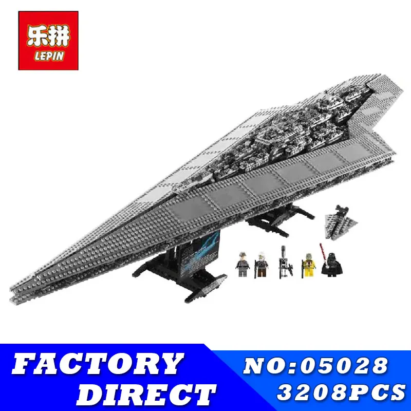 

LEPIN 3250Pcs Star Series Wars Execytor Super Star Destroyer Model Building Blocks Bricks Kits Compatible 10221 Children Toys