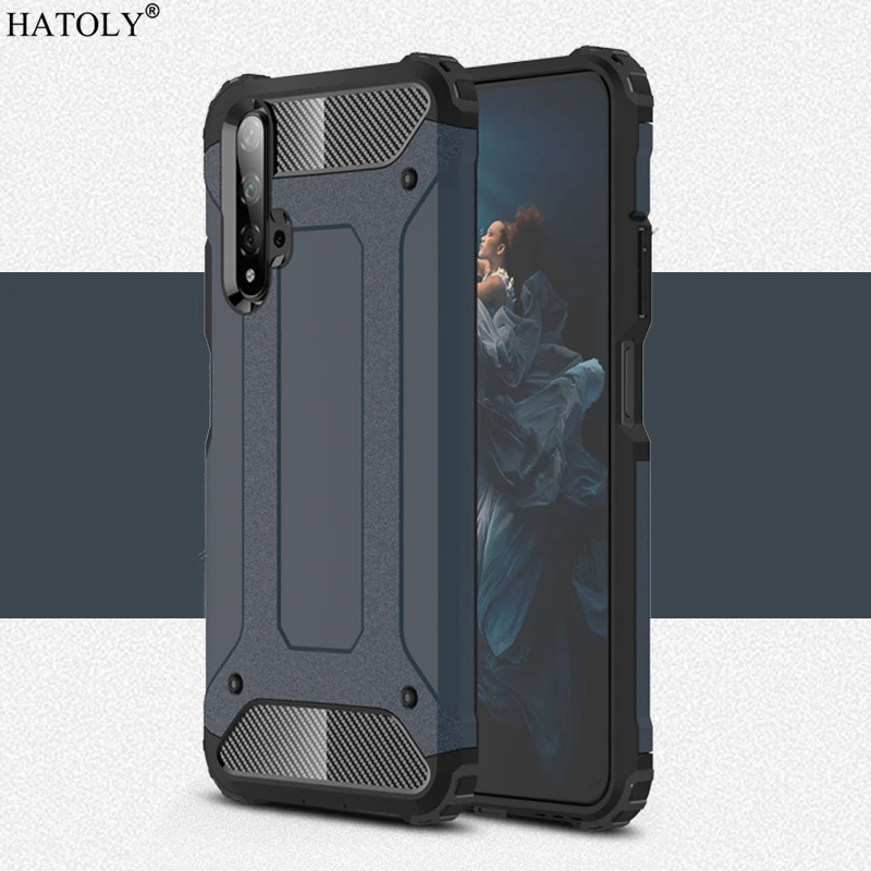 

For Cover Huawei Honor 20 Case Anti-knock Rugged Armor Hard Case For Honor 20 Silicone Rubber Phone Bumper Case For Honor 20