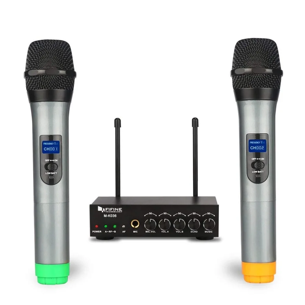 fácil de usar karaoke sistema de microfone sem fio k036