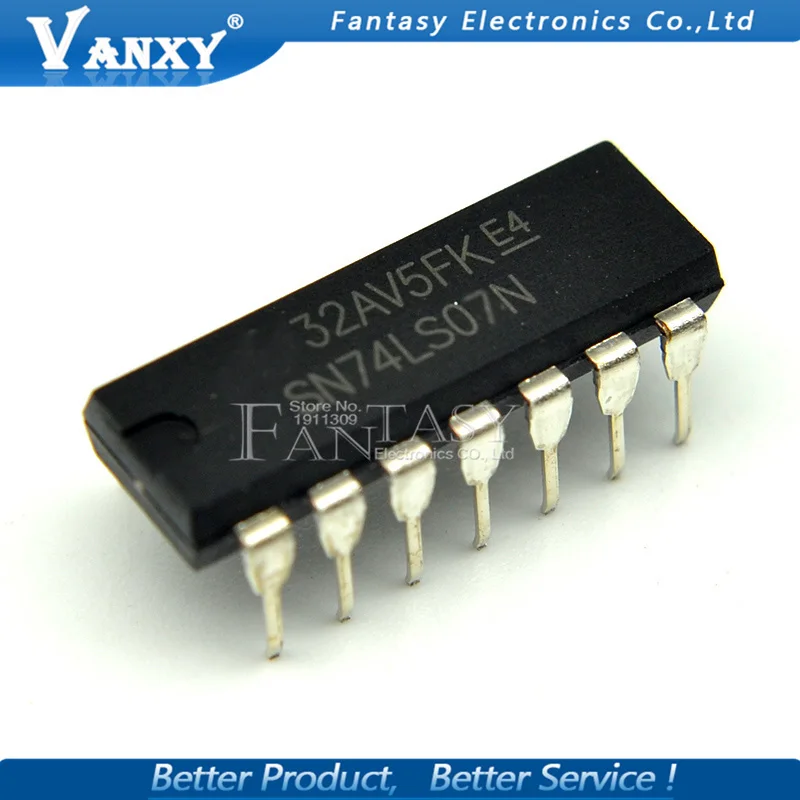 2PCS SN74LS07N 74LS07 Dip-14 NEW