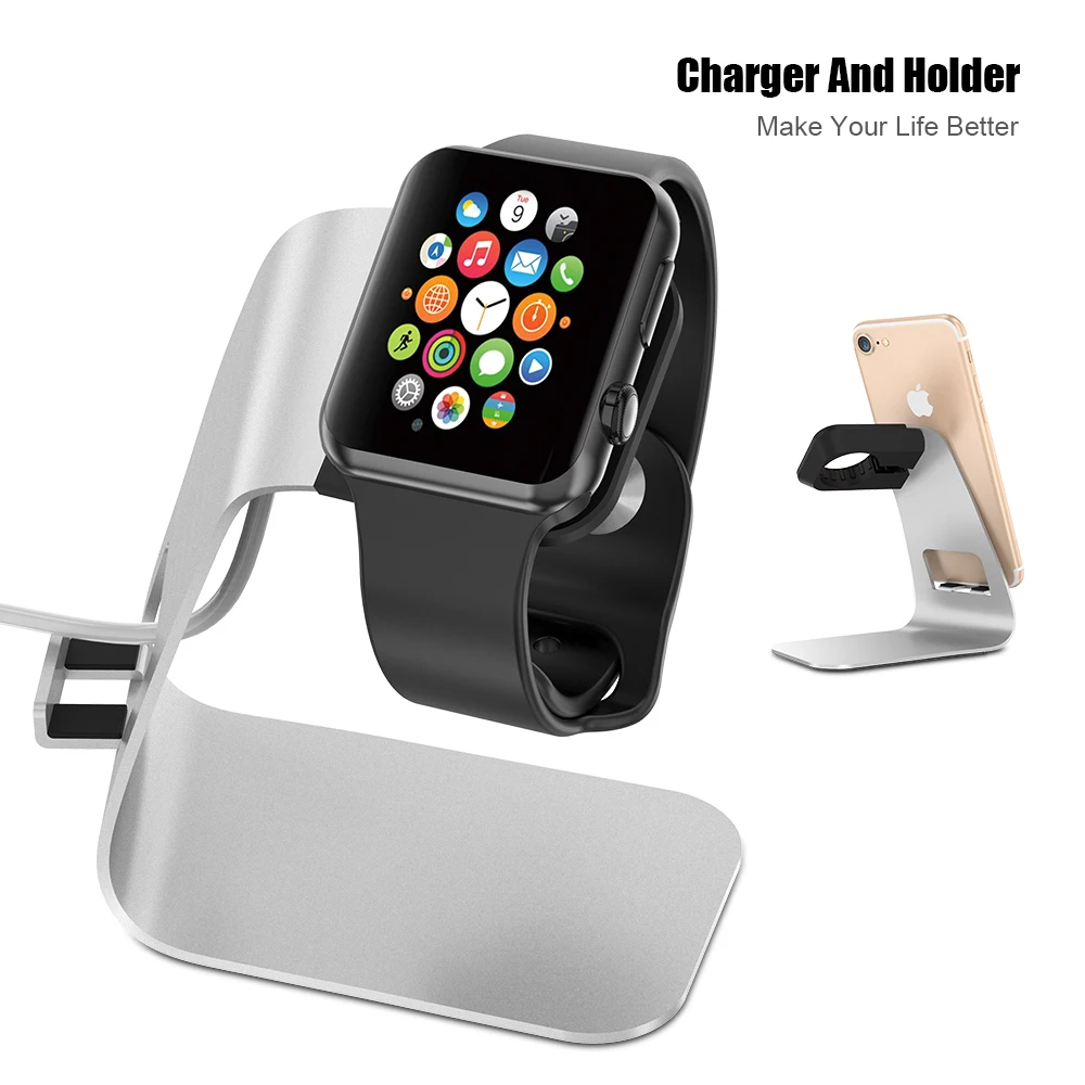 RAXFLY Подставка для зарядки Apple Watch iWatch iPad iPhone Samsung Кронштейн Док станция Стоковая