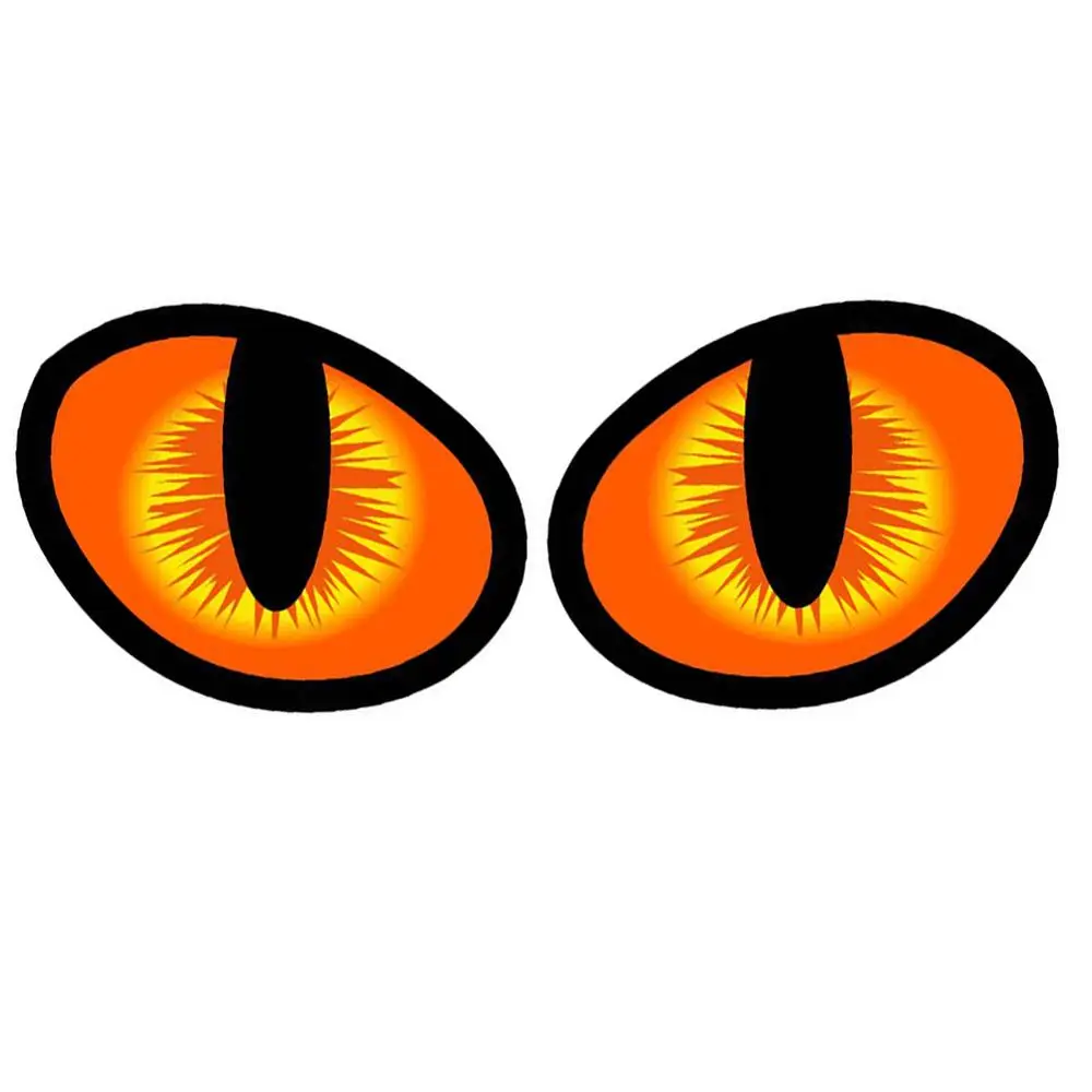 

2Pcs Simulation Cat Eye Auto Car Sticker Vehicle Window Body Vinyl Decal Decor