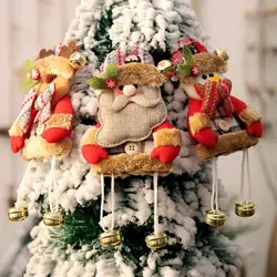 2019 Санта Снеговик Олень в форме куклы Рождественский подарок кукла Рождественская елка висячий орнамент