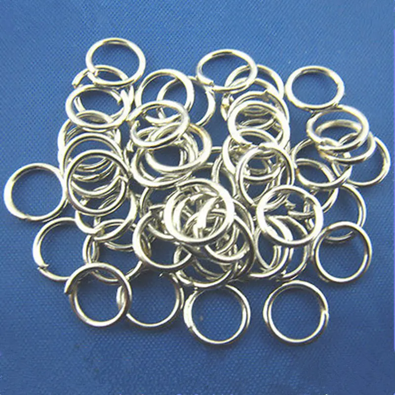 

500Pcs Silver Tone Round Metal Open Jump Rings DIY Jewelry Making 7x0.7mm