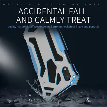 

Cool Metal Phone Case For iPhone XR Case Cover For iPhone XS R-JUST Gundam Aluminum Case Coque Capa Funda For iPhone XS Max