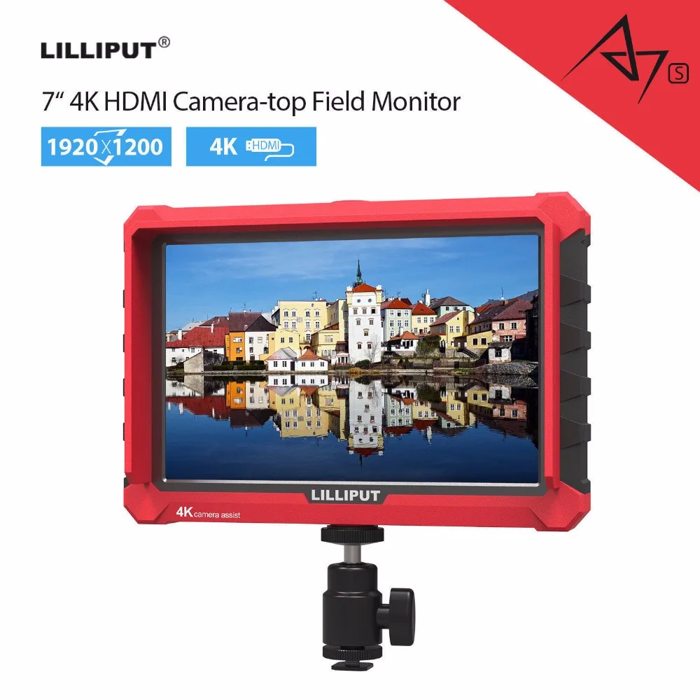 Lilliput A7s 4K Monitor 7 Inch HD IPS Screen 500cd/m2 Field Camera Monitor 4K HDMI Video for Nikon Canon Sony Fujifilm DSLR Lilliput A7s 4K Monitor 7 Inch HD IPS Screen 500cd/m2 Field Camera Monitor 4K HDMI Video for Nikon Canon Sony Fujifilm DSLR