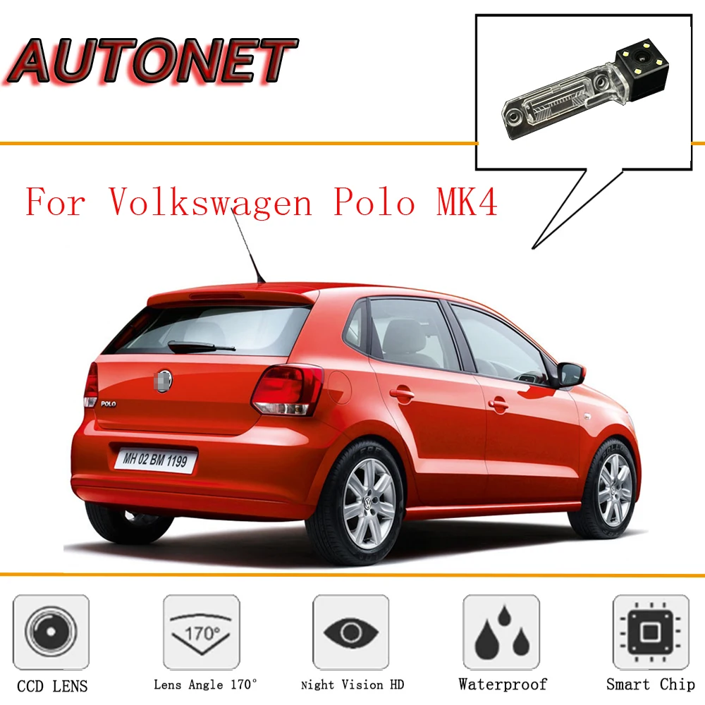 Автомобильная камера заднего вида для Volkswagen Polo MK4 6Q/9N/9N3/CCD/ночного видения/камера