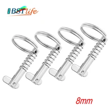 4 шт. 8 мм Морской сорт 316 нержавеющая сталь быстроразъемный штифт для ЛОДКИ БИМИНИ верхней палубы шарнир морской оборудование лодка