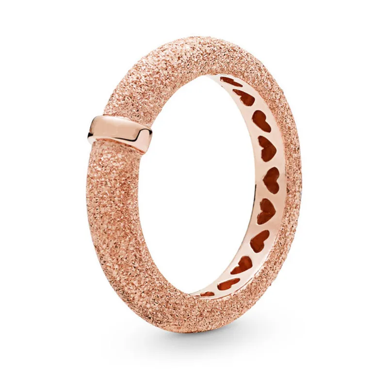 

2019 Spring New 925 Sterling Silver Pandora Rose matte brilliance Ring For Women Wedding Fine DIY Jewelry Birthday Party Gift