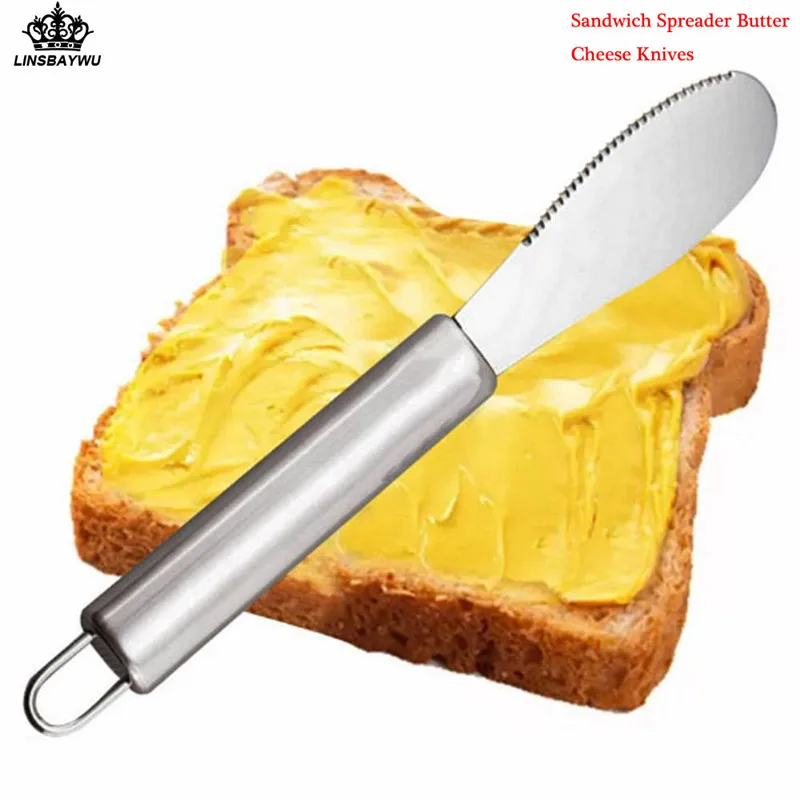 Buy 1Pcs Top Selling Stainless Steel Cheese Knives Sandwich Spreader Butter