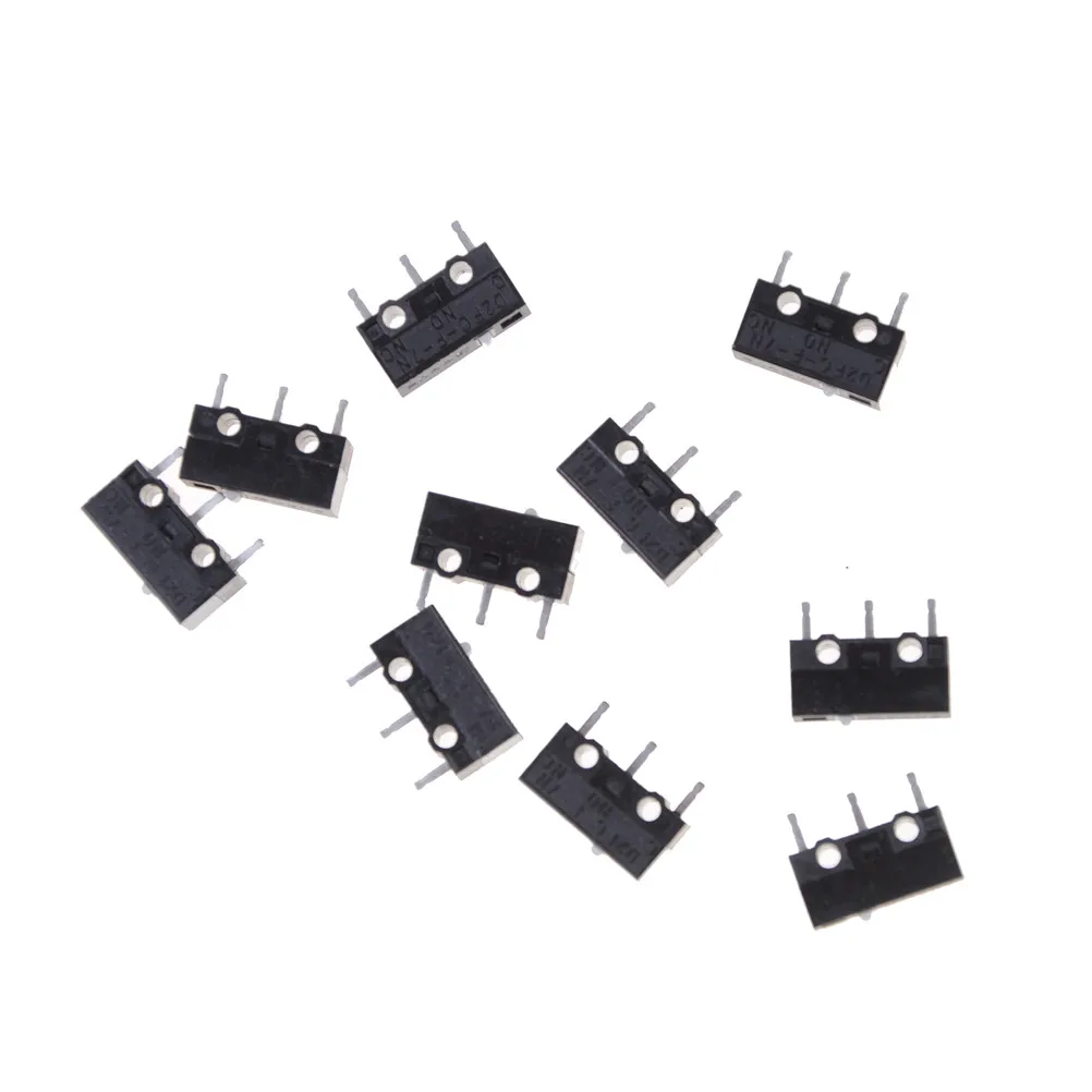 

10 Pcs/lot D2FC-F-7N Micro Switch For Mouse Replacement Substitute Tested