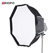 New TRIOPO 65 cm Có Thể Gập Lại 8-Pole Octagon Softbox bằng Vải Mềm Xử Lý đối với Godox Yongnuo Andoer Đèn Flash Trên máy ảnh ánh sáng(China)