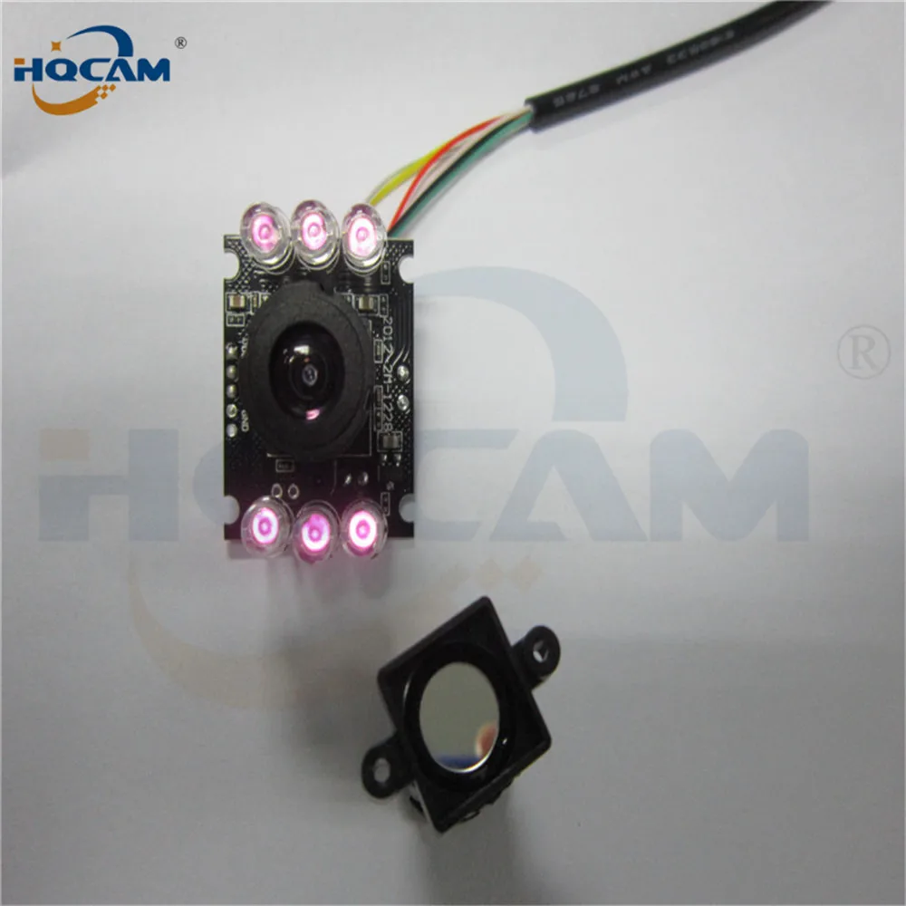  HQCAM 10PCS 850nm IR led 1080P Mini usb camera module IR infrared Night vision CMOS Board Camera fo