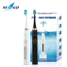 SEAGO Electric Toothbrush Rechargeable Smart Timer Sonic Toothbrush Deep Clean Teeth Brush with 5 Brush Heads Dental Care SG986