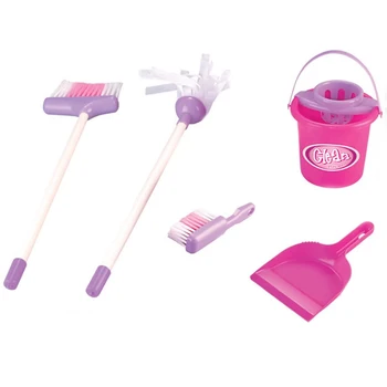 

Children Clean Toys 5 Pcs Creative Simulation Cleaning Toy Set Kids Children Household Cleaning Tools Pretend Play Furniture Toy