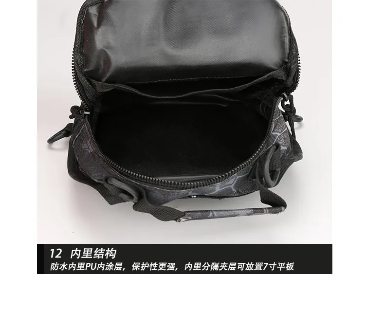 Military Men Chest Sling Bag Pack Camouflage Male Casual Travel Waterproof Cycling Sport Messenger Crossbody Shoulder Bag Packs (33)