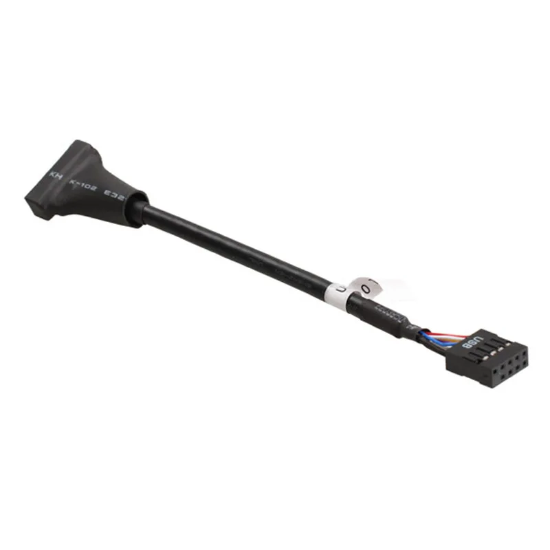 USB2.0 9 دبوس اللوحة أنثى إلى USB3.0 20 دبوس الإسكان الذكور مهائي كابلات ل cd-rom ، قرص مرن لوحة USB2.0 9 دبوس اللوحة أنثى إلى USB3.0 20 دبوس الإسكان الذكور مهائي كابلات ل cd-rom ، قرص مرن لوحة
