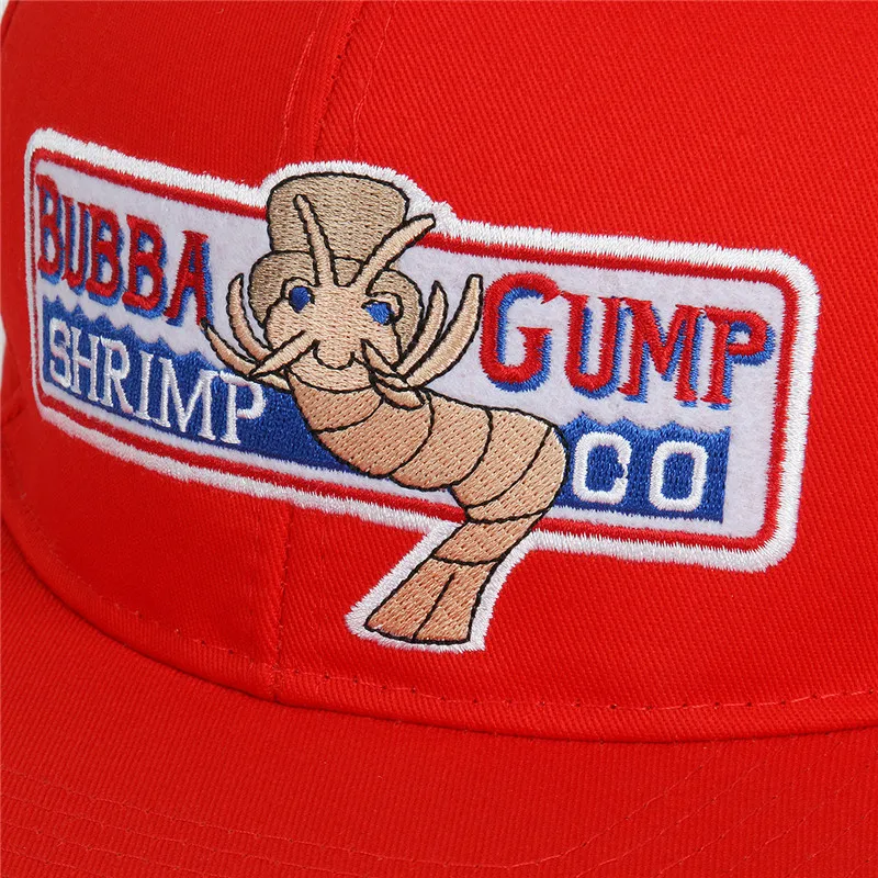 1 шт. 1994 Bubba Gump креветки CO. Snapback шляпа Форрест Гамп костюм косплей Бейсболка с вышивкой унисекс летняя кепка регулируемая