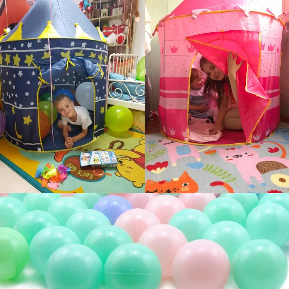 Play Tent Baby Ball Pool for Kid Blue Children House Princess Castle Babysitter 