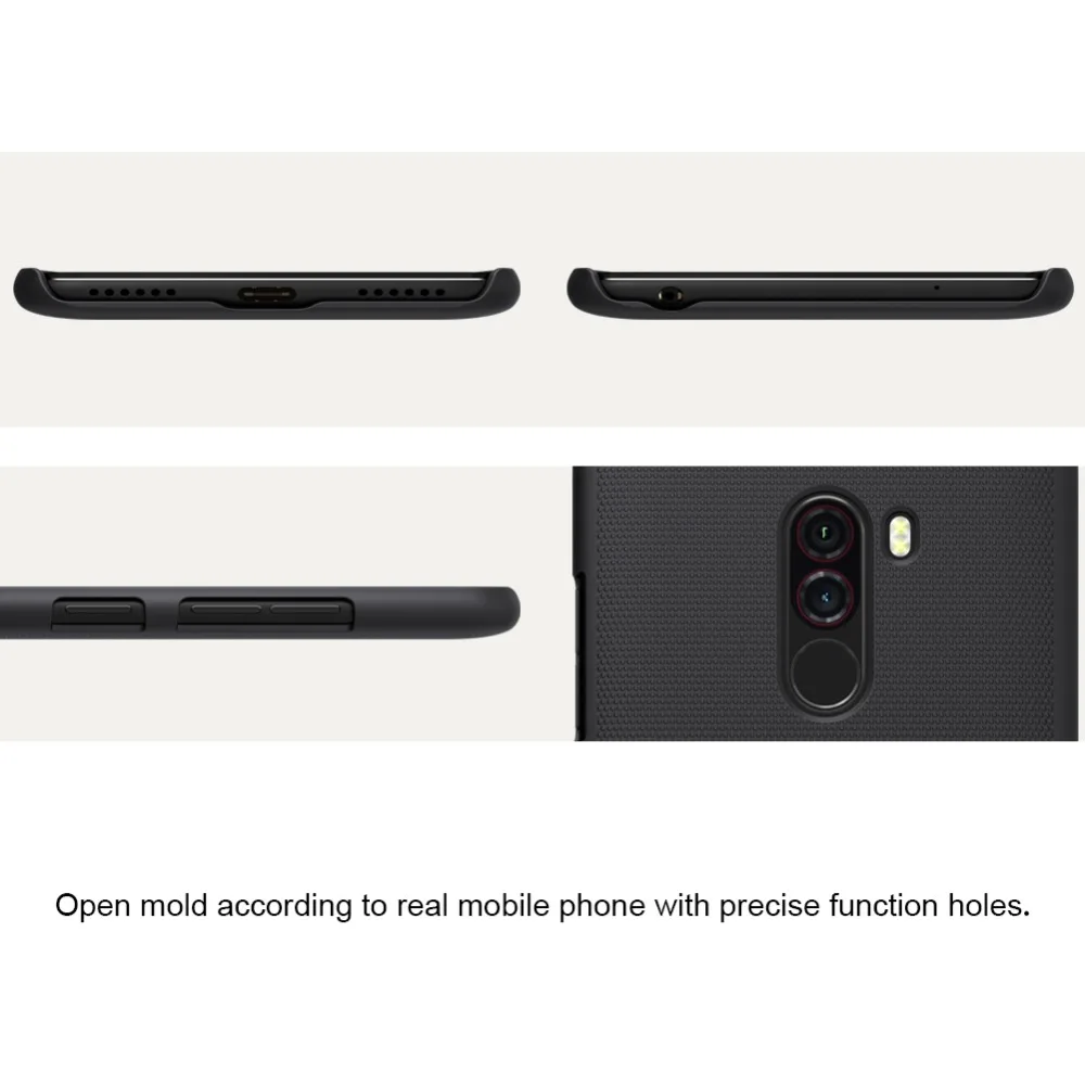 Funda For Pocophone f1 Xiaomi case Cover Coupe Carcasa For Xiaomi Frosted Shield Hard Cases Right Size Gift Protection Film (8)