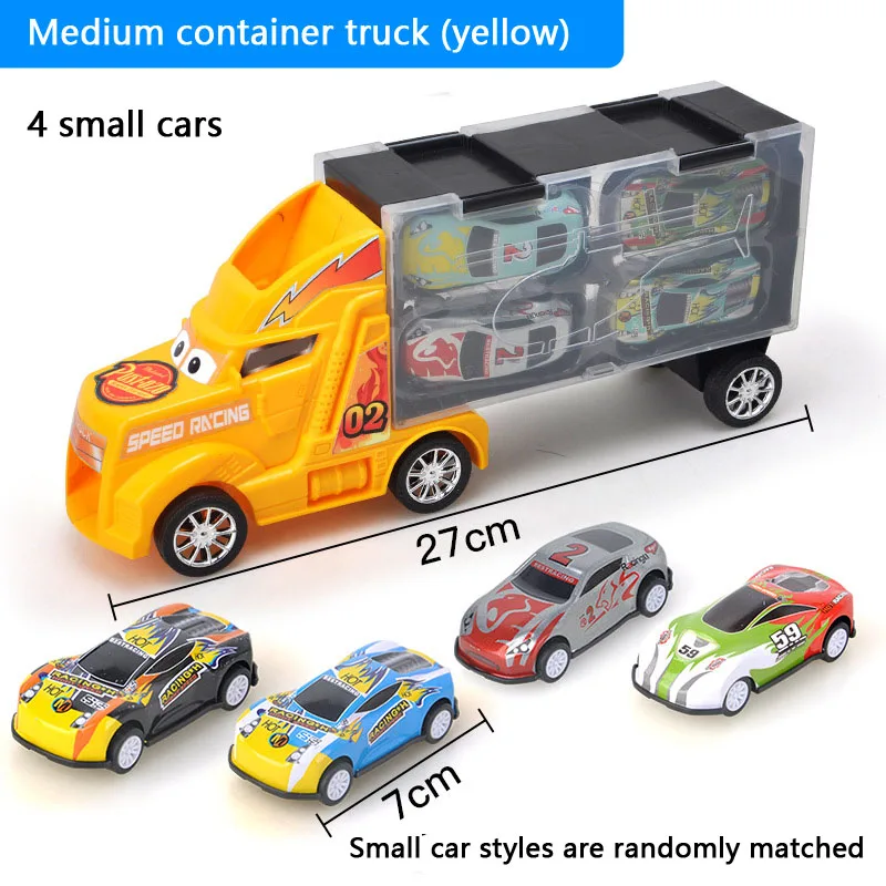Грузовик гараж контейнер игрушечный автомобиль грузовик коробка для хранения Маленький сплав модель автомобиля игрушка катапульта боевой контейнер подарок на день рождения для мальчика