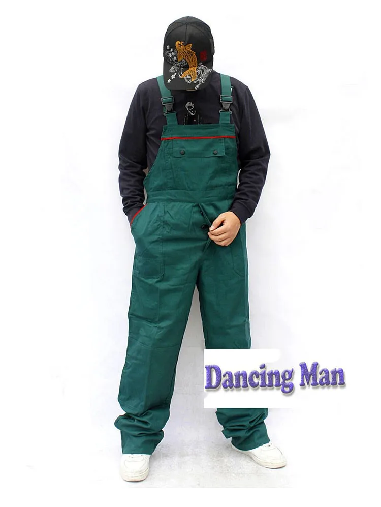 CCGK bib overalls men work coveralls repairman strap jumpsuits pants sleeveless wear-resistance working uniforms plus size S-3XL (11)