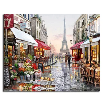 Оформлена фотографии DIY картина по номерам Wall Art акриловые Картины расписанную