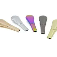 5 цветов свободного типа ложка курительная трубка для курительной трубы переносные металлические аксессуары для трав Скрытая табачная труба кальяна