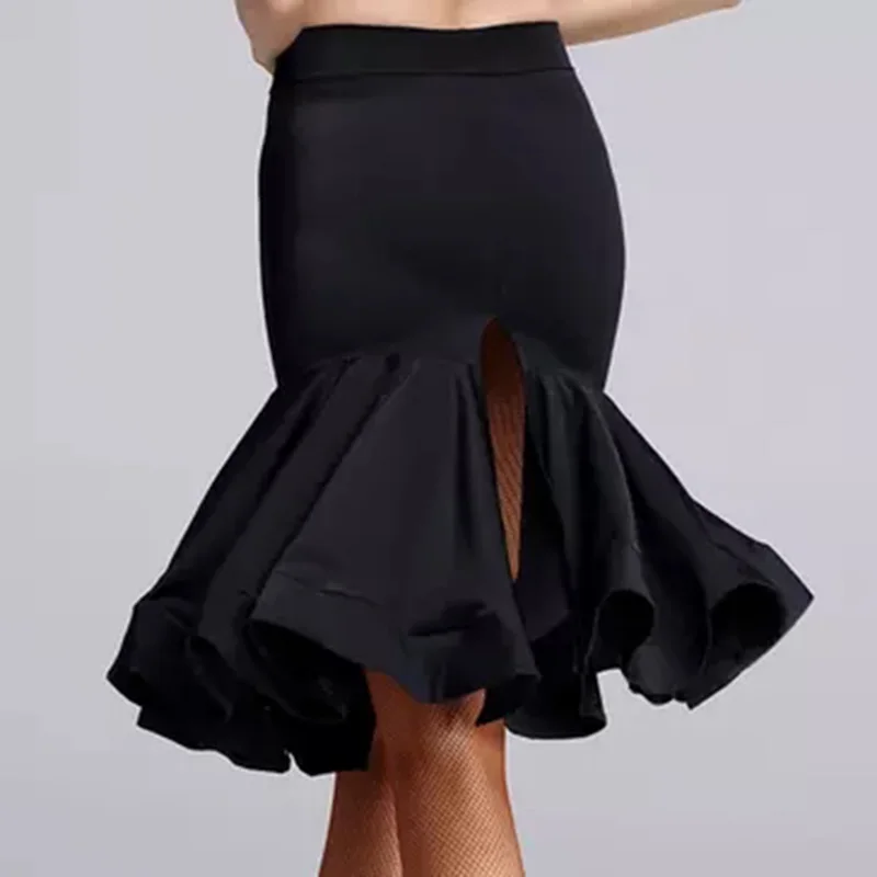 Модная женская бальная юбка для латинских танцев,, сексуальное Танго Самба ча для женщин