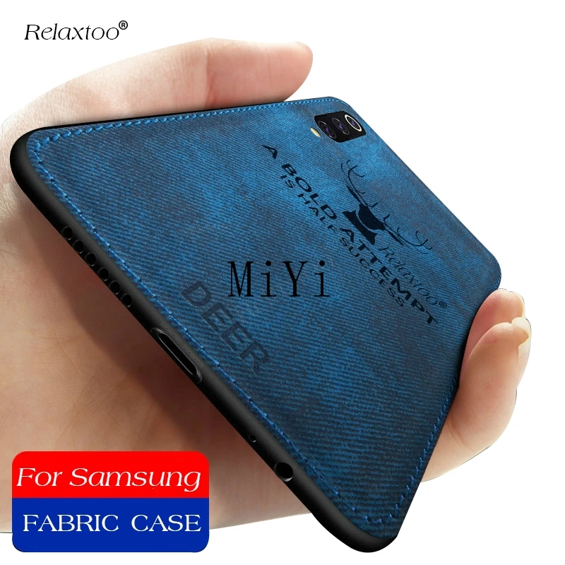 

Classic Fabric Case For Samsung Galaxy A50 A30 A10 M30 M20 M10 50A 30M Case TPU Silicone Soft Frame Back Cover A 50 M 30 20 10