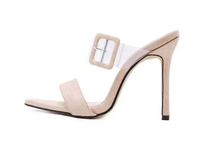 

zapatos de mujer 2019 shoes woman slippers high heels sandals sapato feminino zapatillas women stripper transparent chaussure