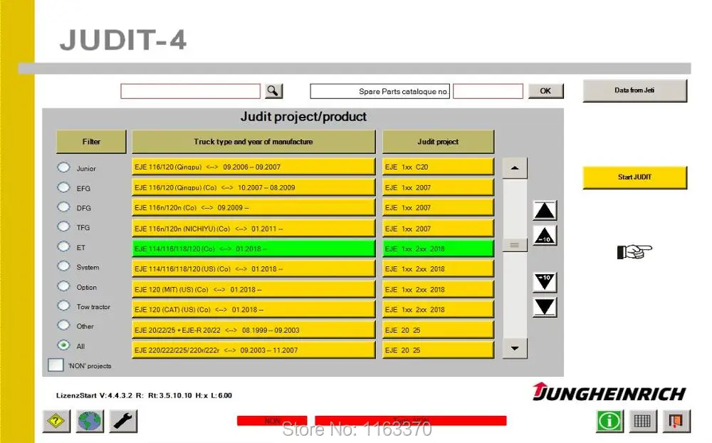 3 в 1 Jungheinrich вилочный погрузчик Judit 4 35 диагностическая + ремонтная информация Jeti SH