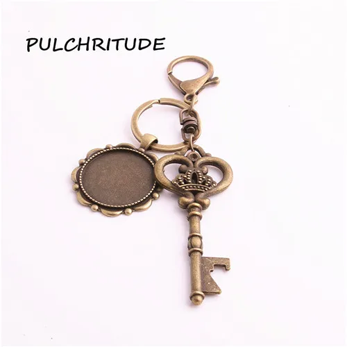 PULCHRITUDE металлический сплав античная бронза медь 2 шт. Diy брелок открывалка для бутылок подходит 25 мм 30 мм кабошон Diy Ювелирные изделия MakeC1723 - Цвет: 11 as photo