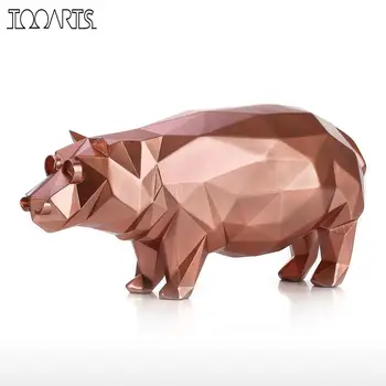 

Tomfeel Hippo Figurine Home Decor Craft Resin Modern Sculpture Abstract Artificial Sculpture Home Decoration Accessories
