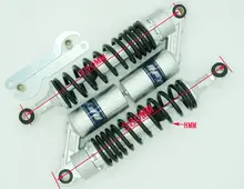 350mm shock absorber assy para honda suzuki yamaha kawasaki da motocicleta real black & gold cor