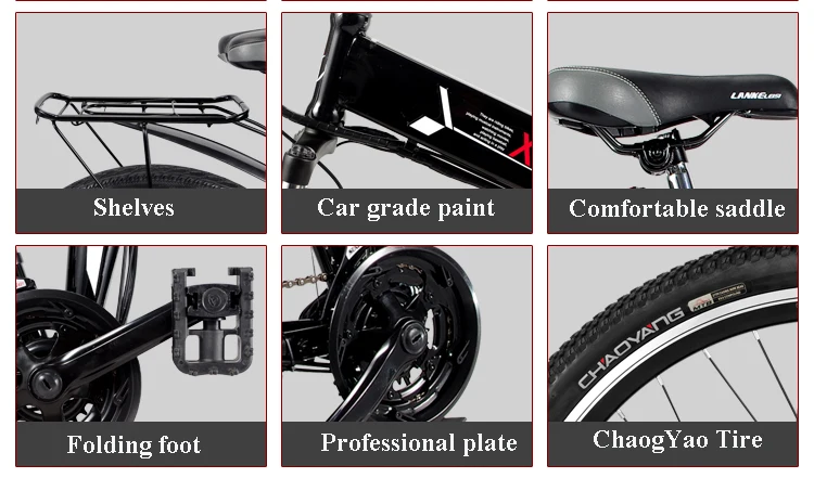 Cheap 26 inch folding mountain electric bicycle 48V lithium battery 21 speed variable speed system bike PAS cycling smart Lcd ebike 14