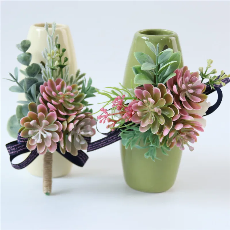 artificial succulent plants wrist flowers (28)