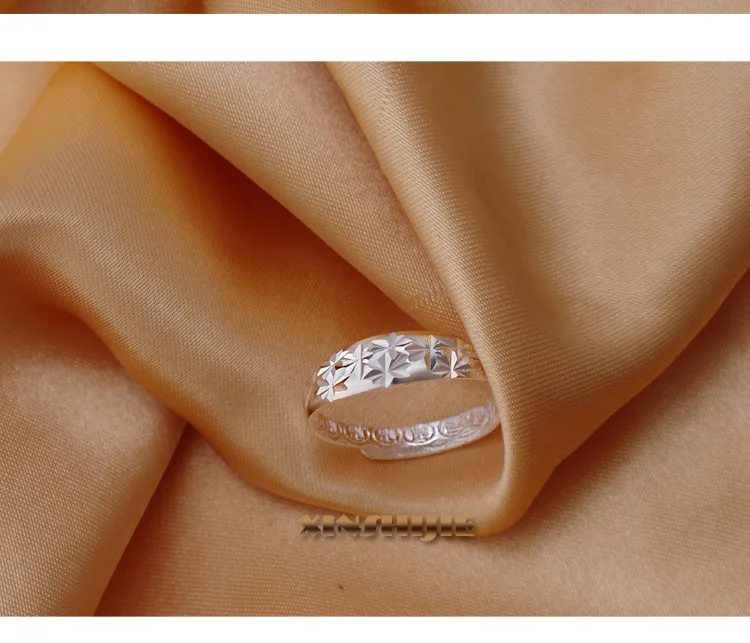 OMHXFC Европейская мода женщины мужчины унисекс вечерние день рождения свадьба подарок звезда размер кольцо из стерлингового серебра 925 RI161