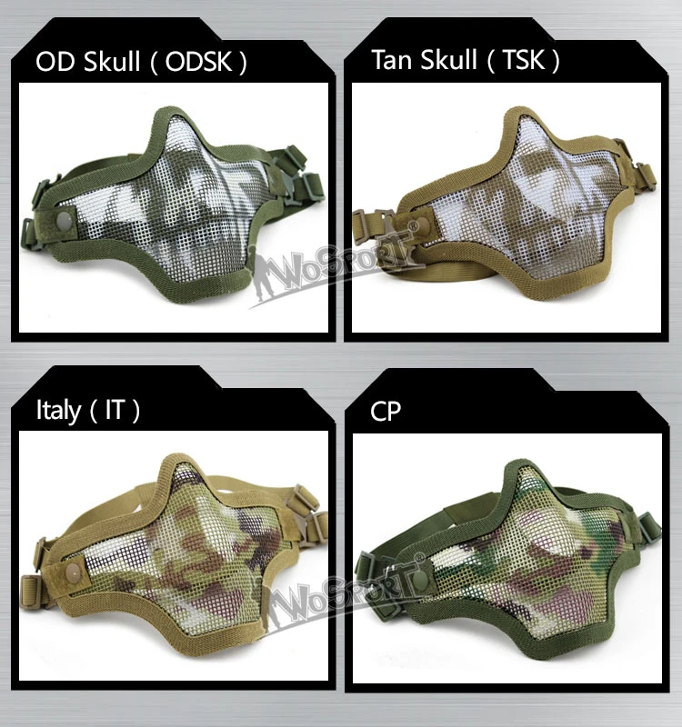 military airsoft AR 15 tactical paintball accessories protective V1 half face dual-band scouts mask for hunting HT16-001A (12)