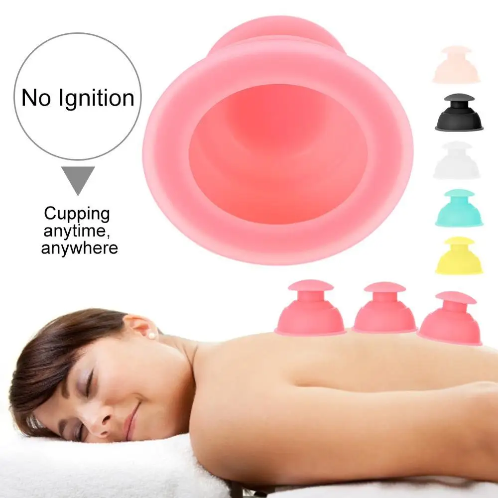 

Medical Silicone Moisture Absorber Anti Cellulite Vacuum Cupping Cups Body Massage Helper Health Care Therapy Set Pump Suction