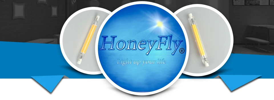 HoneyFly J78 R7S светодиодный светильник COB 4 Вт 220 В Замена J78 галогенная лампа энергия AA+ двухконцевый наплавляющий светильник кварц