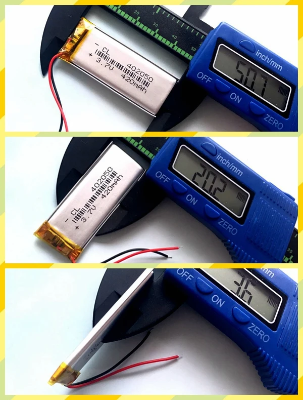 3,7 В литий-полимерная батарея 042050 402050 MP3 диктофон Bluetooth стерео 420 мАч DIY