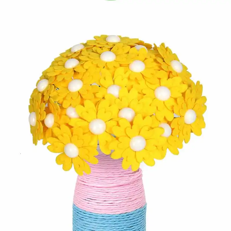 Креативный букет с пуговицами для самостоятельного изготовления цветок-украшение Обучающие пуговицы резные цветы ручной работы буфет-игрушечный чайник подарок - Цвет: pearl flower